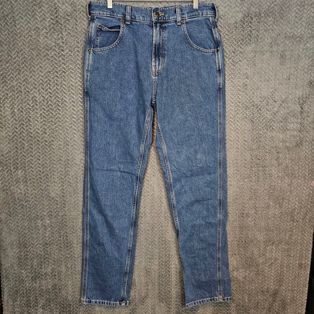 Dickies Mens Relaxed Fit‎ Straight Leg Blue Denim Jeans W32 L34 Medium Wash